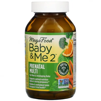 MegaFood, Baby \u0026 Me 2, 120 таблеток c доставкой с iHerb.com