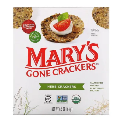 Органические крекеры с травами Mary's Gone Crackers (Crackers) 184 г купить  в Украине — Dobavki.ua