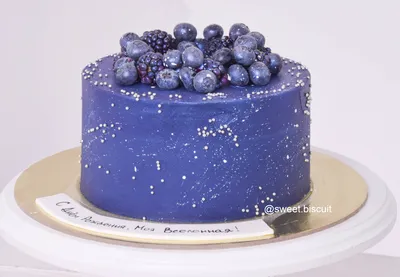 Торты Торт космический с голубикой и ежевикой от Свит Бисквит - Свит Бисквит