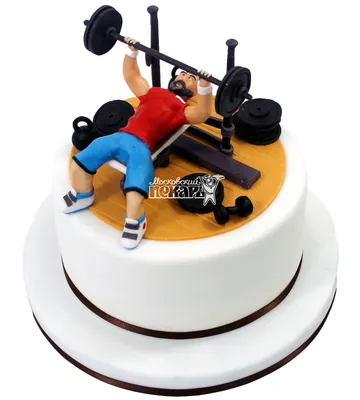 Торт спортсмен №3389 купить по выгодной цене с доставкой по Москве.  Интернет-магазин Московский Пекарь