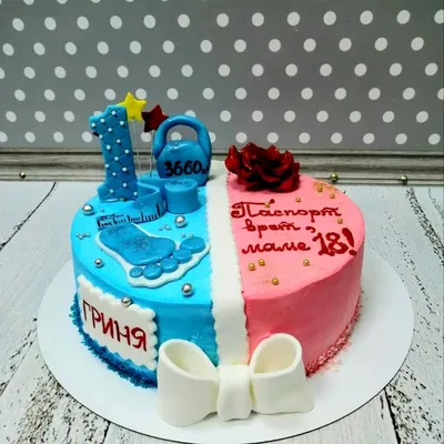 Торт “День рождения мамы и сына в один день” Арт. 00769 | Торты на заказ в  Новосибирске \"ElCremo\"