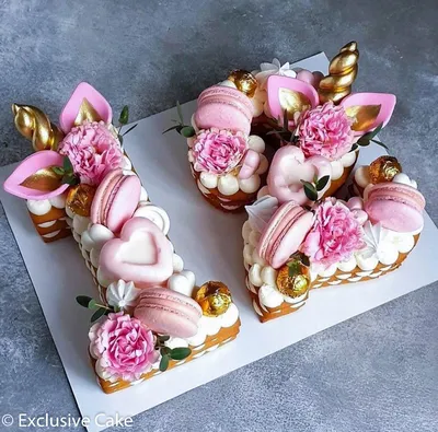 Торт Цифра 12 в стиле единорога купить в Киеве | Exclusive Cake