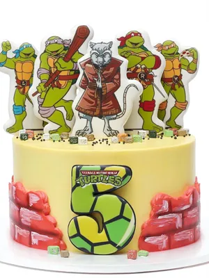 Торт \"Черепашки ниндзя\" Киев | Детский торт, Торт в форме черепахи, Идеи  торта для мальчиков