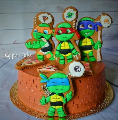 черепашкининдзя #идеитортов #тортспряниками # торт #тортдлямальчика #cake  @happy_cake_vladikavkaz | Cake decorating, Cake, Birthday