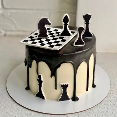 Торт с шахматами для мужчин купить на заказ в Москве недорого с доставкой