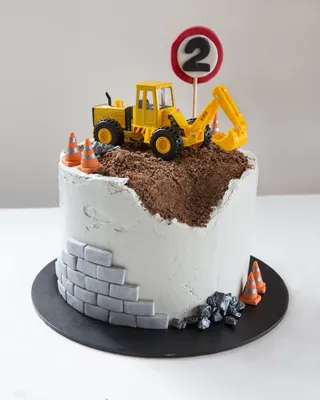Торт со строительной техникой - 73 photo