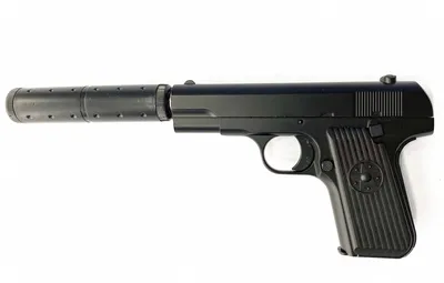 Пистолет детский пневматический ТТ с глушителем — купить в  интернет-магазине по низкой цене на Яндекс Маркете