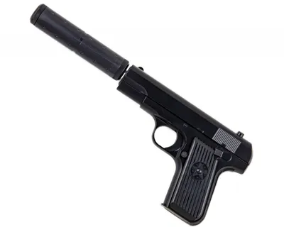 Пистолет Тульский Токарева ТТ с глушителем мини — Детский оружейный магазин