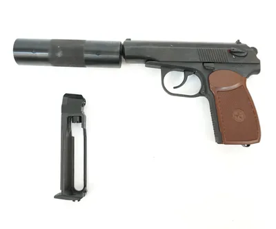 Пневматический пистолет БАЙКАЛ (ИЖЕВСК) МР-654К-22 (ПМ, с глушителем) 4,5мм  3J 84187 купить! Цена 12 490 ₽