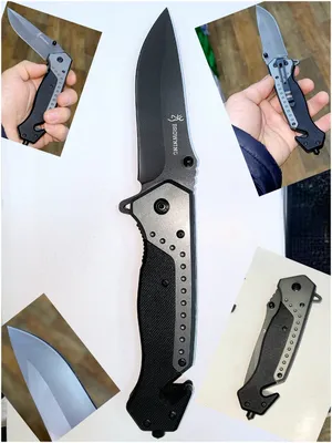 Туристический спасательный выкидной тактический нож складной чёрный —  купить в интернет-магазине по низкой цене на Яндекс Маркете
