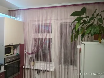 Веревочные шторы на кухню - 60 фото