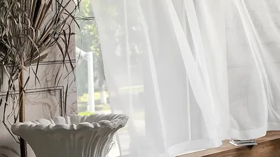 Классический белый тюль из вуали – беспроигрышный вариант оформления окна!  | Дом | WB Guru