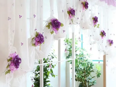 Декор штор: как украсить своими руками, декоративные банты и бабочки