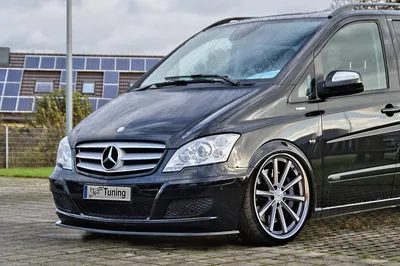 Накладка на спойлер IN-Tuning черный глянцевый для Mercedes Benz Viano W639 / V639