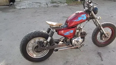 alpha moto custom bobber (Альфа тюнинг) - YouTube
