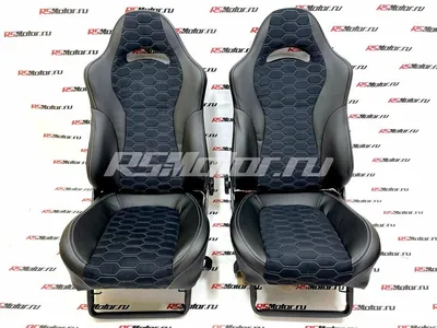 Купить сиденья RECARO анатомические, алькантара с экокожей, рисунок соты на  ВАЗ 2113, 2114, 2115