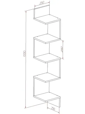 Полка угловая, настенная, книжная, подвесная, для книг, икон, в ванную,  гостиную, прихожую, спальню Алтай Мебель 40570337 купить в  интернет-магазине Wildberries