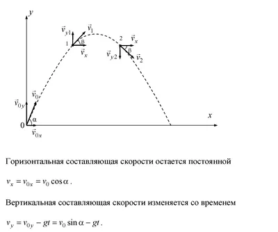 Под углом α \u003d 60° к горизонту брошено тело с начальной скоростью v \u003d 20  м/с. Через сколько времени t оно будет двигаться под углом β - 14 Ноября  2011 - Блог - РЕШИ ЗАДАЧУ!