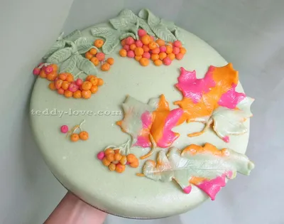 Как сделать торт из мастики «Осенний» » Татьяна Бедарева