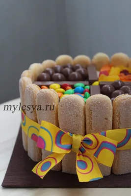 Украшение торта печеньем - МyLesya