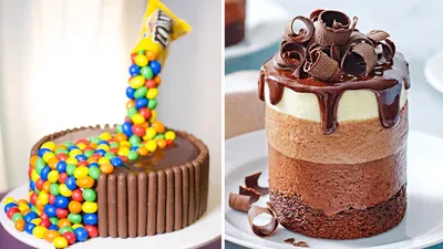 Торт с M\u0026M's и Snickers | Шоколадные Капкейки и Пирожное с Заварным Кремом  - YouTube