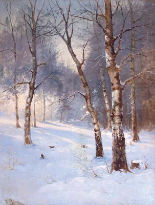 Утро в зимнем лесу. Купить работы автора – Розен Карл Иванович