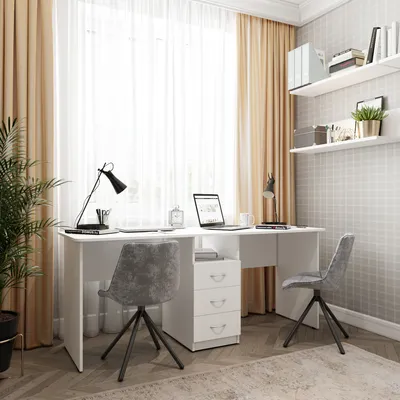 Письменный стол на двоих ДОМУС Твин-1 - купить по выгодной цене |  Интернет-магазин мебели domus.by