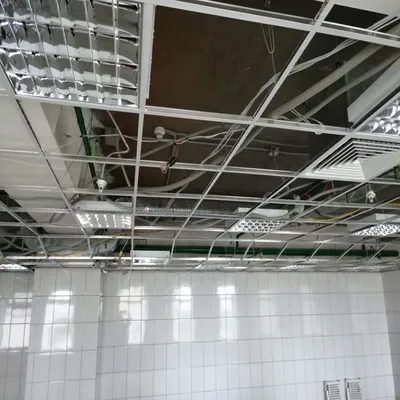 Подвесной потолок из матового стекла - 71 фото