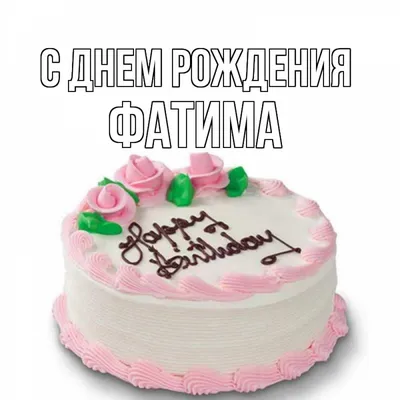 Открытка с именем Фатима С днем рождения happy birthday. Открытки на каждый  день с именами и пожеланиями.