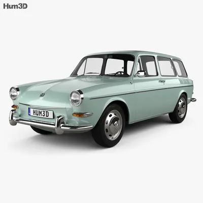 Volkswagen Type 3 (1600) variant 1965 3D модель - Автомобили на Hum3D