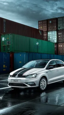 Купить Volkswagen Polo седан Бампер передний цвет белый код краски C9A