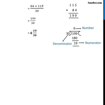Пример 11 — Добавить 2 4/5 и 3 5/6 — Глава 7 Класс 6 — Teachoo