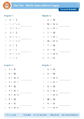 Рабочий лист: отработайте 12 серий до 10 раз (открытый вопрос)