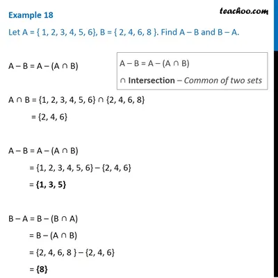Пример 18 — Пусть А = {