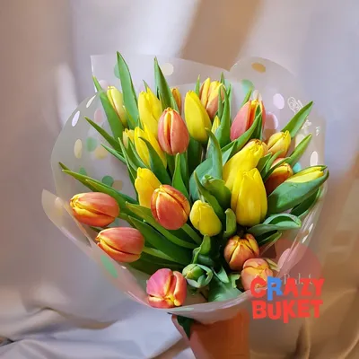 Букет из тюльпанов \"Весна пришла\" купить в Екатеринбурге. CrazyBuket.ru