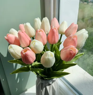 Искусственные цветы сад тюльпанов реального касания, Цветы Букет тюльпанов  Декор Mariage для украшения для дома и свадьбы в форме искусственных цветов  - купить по выгодной цене | AliExpress