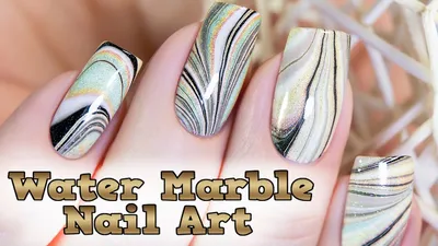 Water Marble Nail Art / Водный маникюр - YouTube