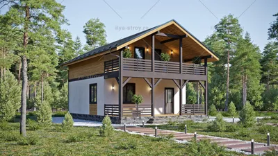 Проекты домов из СИП панелей от 100 до 150 кв.м, цена в Москве под ключ.  \"Илья-Строй\"