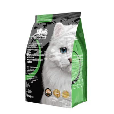 Милый котик» сухой корм для стерилизованных кошек и кастрированных котов  купить в Москве