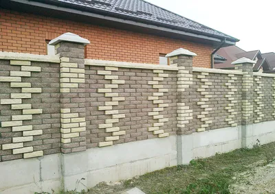 Кирпичные заборы в Ульяновске цена строительства под ключ за погонный метр