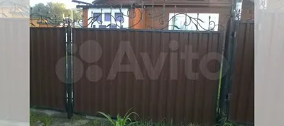 Забор из профнастила с элементами ковки купить в Новосибирске | Товары для  дома и дачи | Авито