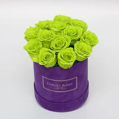 Букет 25 желто-сине-зеленых роз (под заказ) купить с доставкой в СПб
