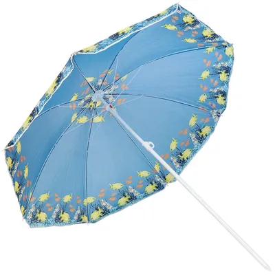Зонт пляжный 180 см, с наклоном, 8 спиц, металл, синий, LY180-1(458-7AA) в  Тамбове: отзывы, цены, описание и фотографии, специальные цены в  интернет-магазине Порядок.ру
