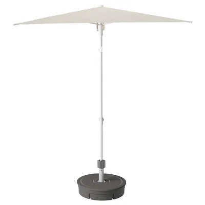 TVETÖ зонт от солнца серо-бежевый белый/Grytö серый 180 см | IKEA Eesti