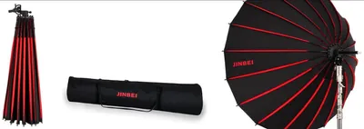 Купить глубокий зонт 180 см с системой увеличения фокусировки Jinbei TD-180  Deep Porabolic Umbrella Silver