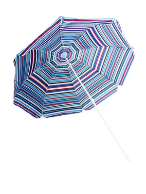 Зонт пляжный с держателем в комплекте, диаметр купола 180 см, 160 см за  1099 ₽ купить в интернет-магазине KazanExpress