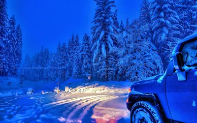В машине ночью зимой - фото и картинки: 139 штук