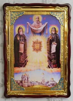 Икона \"Явление Божией Матери на Горе Почаевской\": продажа, купить в  Украине. иконы, киоты от \"Церковний магазин \"Трикірій\"\"