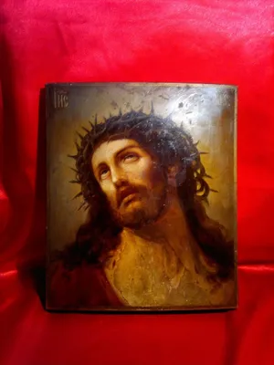 Антиквариат. Старинная икона \"Иисус Христос\". Дерево, масло, 19 век. | Иисус  христос, Иисус, Христос