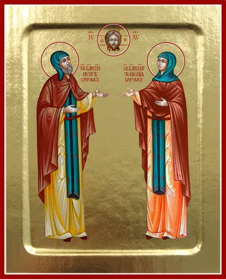 Святые Петр и Феврония - Икона из янтаря купить с доставкой по Украине ||  Магазин Иконный Двор